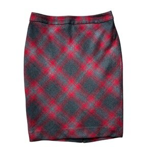 The Limited Plaid Faux Wool Pencil Skirt size 4